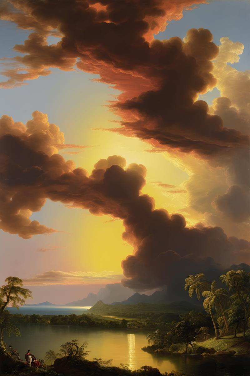 00383-3059485169-_lora_Thomas Cole Style_1_Thomas Cole Style - nubes en una puesta de sol de jamaica de 1800.png